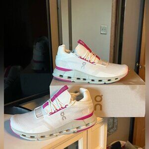 New On Cloud Cloudnova "Barbie" Women Pink Shoes White